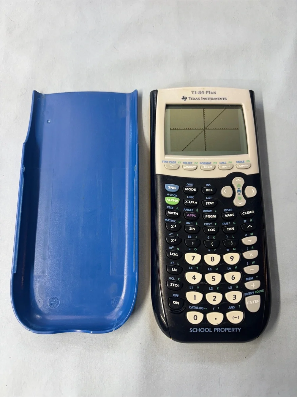 Texas Instruments TI-84 Plus Graphing Calculator - Black and Cream